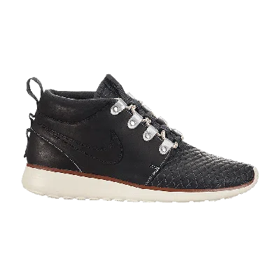 Pre-owned Nike Roshe Run Sneakerboot Qs 'quilted' In Black