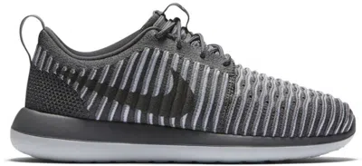 Pre-owned Nike Roshe Two Flyknit (women's) Sneakers In Dark Grey/pure Platinum