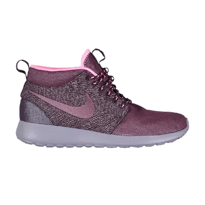 Pre-owned Nike Rosherun Mid Qs 'new York' In Red