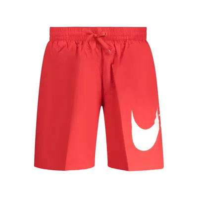 Nike Rosso Poliestere Uomo Swim Boxer In Red
