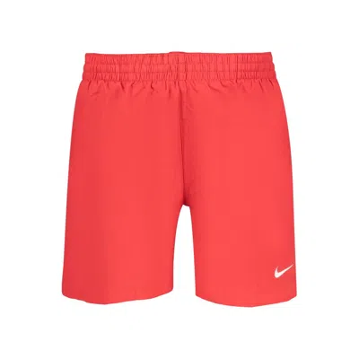 Nike Rosso Polyester Mens Swimwear In Red