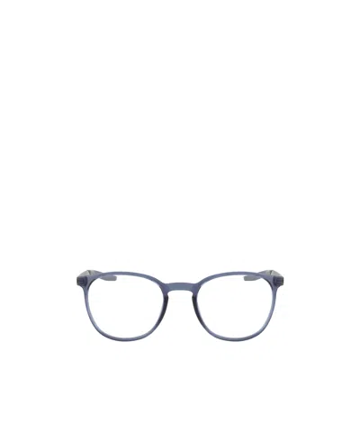 Nike Round Frame Mirror In Blue