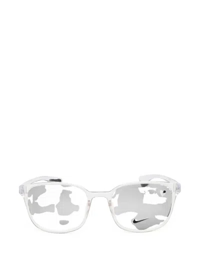 Nike Round-frame Glasses In Gray