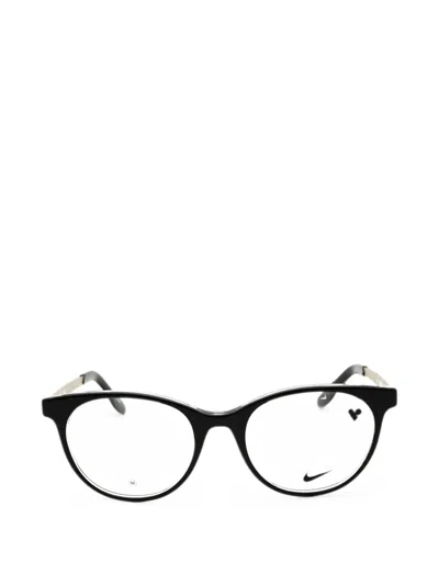 Nike Round-frame Glasses In Black