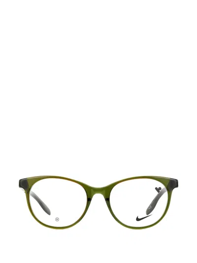 Nike Round-frame Glasses In Green
