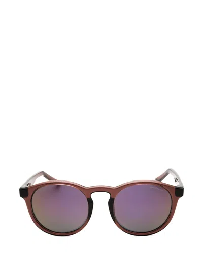 Nike Round-frame Sunglasses In 브라운