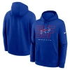 Nike Royal Buffalo Bills Busted Play Club Fleece Pullover Hoodie In Blue
