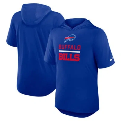 Nike Royal Buffalo Bills Lockup Tri-blend Hoodie T-shirt In Blue