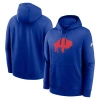 Nike Royal Buffalo Bills Rewind Club Logo Pullover Hoodie In Blue