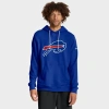 Nike Royal Buffalo Bills Sideline Initial Home Performance Pullover Hoodie In Blue