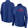 Nike Women's  Royal Chicago Cubs Primetime Local Touch Pacer Quarter-zip Top In Royal