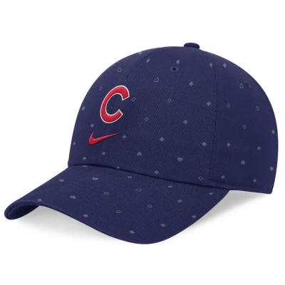 Nike Royal Chicago Cubs Primetime Print Club Adjustable Hat