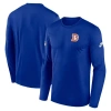 Nike Royal Denver Broncos Legend Small Logo Performance Long Sleeve T-shirt In Blue