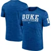 Nike Royal Duke Blue Devils Velocity Baseball Wordmark Stack Performance T-shirt In Burgundy