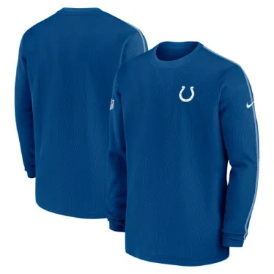Nike Royal Indianapolis Colts 2024 Sideline Coaches Long Sleeve Top In Blue