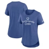 Nike Royal Indianapolis Colts Script Tri-blend T-shirt In Blue
