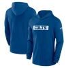 Nike Men's Royal Indianapolis Colts Sideline Hoodie Performance Long Sleeve T-shirt In Royal