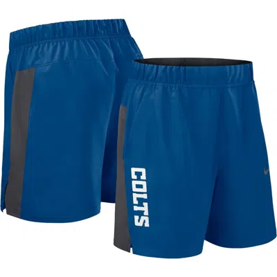 Nike Royal Indianapolis Colts Woven Victory Performance Shorts In Blue