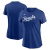 Nike Kansas City Royals Wordmark  Women's Mlb T-shirt In Royal