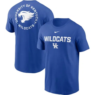 Nike Royal Kentucky Wildcats Campus 2-hit T-shirt In Blue