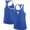 Nike Royal Kentucky Wildcats Primetime Tri-blend Racerback Tank Top In Blue