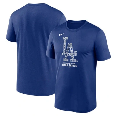 Nike Royal Los Angeles Dodgers 2024 Mlb World Tour Seoul Series Legend Performance T-shirt