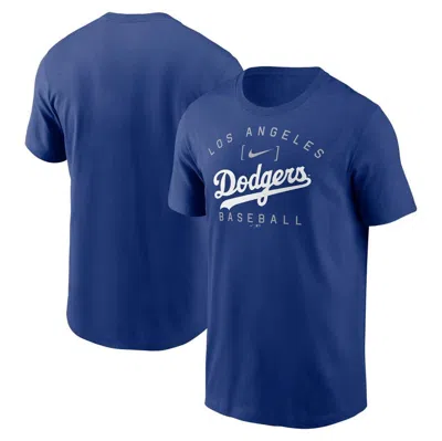 Nike Royal Los Angeles Dodgers Home Team Athletic Arch T-shirt In Blue