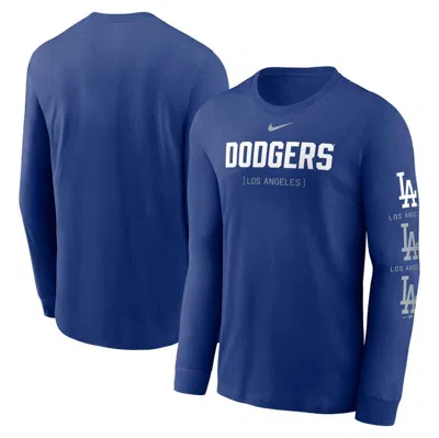 Nike Royal Los Angeles Dodgers Repeater Long Sleeve T-shirt In Blue