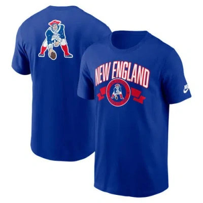 Nike Royal New England Patriots Rewind Front And Back Hit Essential T-shirt In Blue
