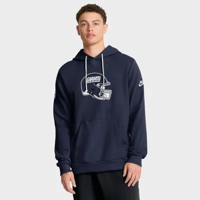 Nike Royal New York Giants Sideline Alt Performance Pullover Hoodie In Blue