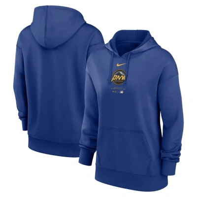 Nike Royal Seattle Mariners City Connect Practice Performance Pullover Hoodie In Blue