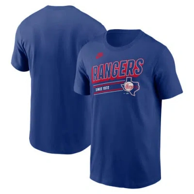 Nike Royal Texas Rangers Cooperstown Collection Retro T-shirt