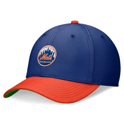 Nike New York Mets Rewind Cooperstown Swoosh  Men's Dri-fit Mlb Hat In Blue