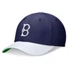 NIKE NIKE ROYAL/WHITE BROOKLYN DODGERS COOPERSTOWN COLLECTION REWIND SWOOSHFLEX PERFORMANCE HAT