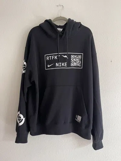 Pre-owned Nike Rtfkt Hoodie In Black