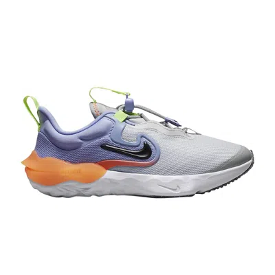 Pre-owned Nike Run Flow Ps 'photon Dust Purple Pulse' | Grey | Kid's Size 2