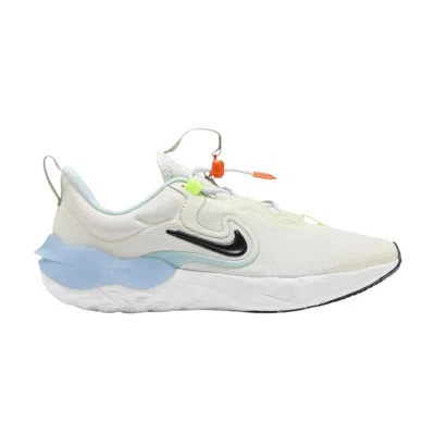 Pre-owned Nike Run Flow Se Gs 'white Black Glacier Blue' | Kid's Size 4