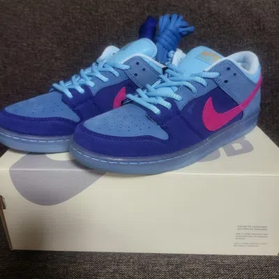 Pre-owned Nike Run The Jewels  Sb Dunk Low Do9404-400 Deep Royal Blue Pink Men's