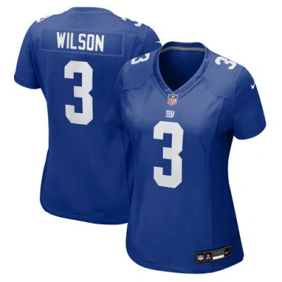 Nike Russell Wilson Royal New York Giants Game Jersey