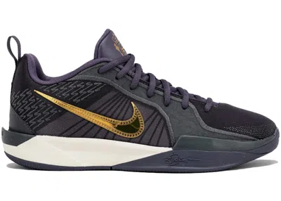Pre-owned Nike Sabrina 2 Kc Broken Records Sneakers In Dark Raisin/metallic Gold/anthracite