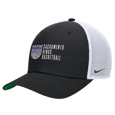 Nike Sacramento Kings 2024/25 Rise Icon Edition  Unisex Nba Trucker Cap In Black