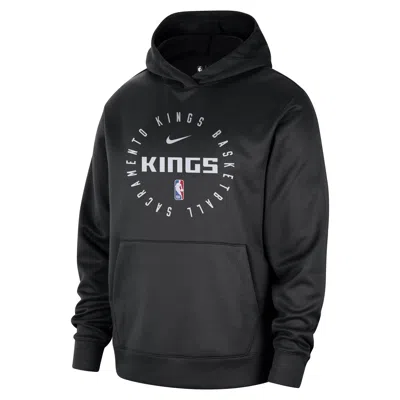 Nike Sacramento Kings Spotlight  Men's Dri-fit Nba Pullover Hoodie In Black
