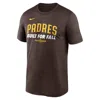 Nike San Diego Padres 2025 Postseason Authentic Collection Legend  Men's Dri-fit Mlb T-shirt In Brown