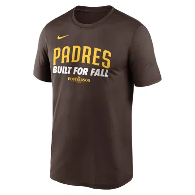 Nike San Diego Padres 2025 Postseason Authentic Collection Legend  Men's Dri-fit Mlb T-shirt In Brown