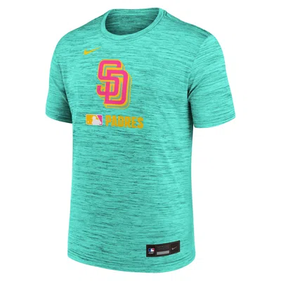 NIKE SAN DIEGO PADRES AUTHENTIC COLLECTION CITY CONNECT VELOCITY  MEN'S DRI-FIT MLB T-SHIRT,1015812862
