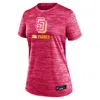 Nike San Diego Padres Authentic Collection City Connect Velocity  Women's Dri-fit Mlb T-shirt In Pink