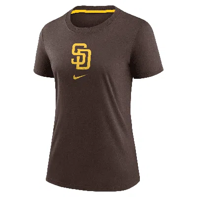 Nike San Diego Padres Authentic Collection Early Work  Women's Mlb T-shirt In Brown