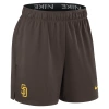 Nike San Diego Padres Authentic Collection Practice  Women's Dri-fit Mlb Shorts In Grey
