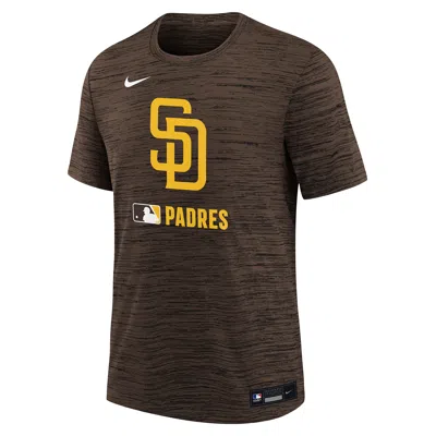 Nike San Diego Padres Authentic Collection Velocity Big Kidsâ  Dri-fit Mlb T-shirt In Brown