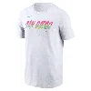 Nike White San Diego Padres 2022 City Connect Wordmark T-shirt In White